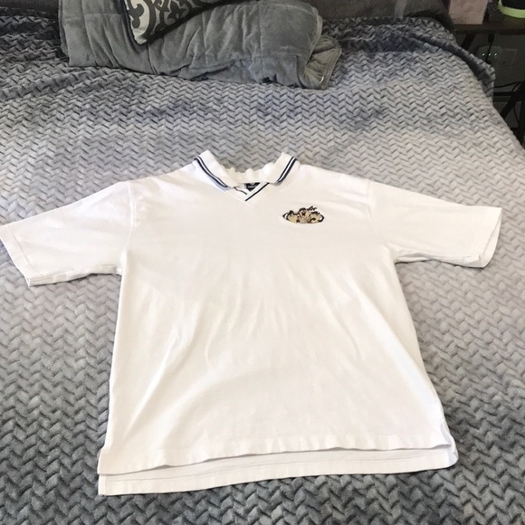 Warner Brothers Mens Polo Shirt, Size L, Colour White with Tasmanian Dev… - Picture 4 of 8